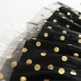 thumbnail image 6 of Ydojg Toddler Girls Dresses Winter Childrens New Autumn Golden Polka Dot Tulle Dress For Girls Black 7-8 Years, 6 of 6