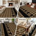 thumbnail image 6 of 5x8 Area Rugs for Living Room, Brown Black Plaid Non Slip Area Rugs for Kitchen Bedroom Entryway, Vintage Rustic Star Buffalo Check Washable Carpet Runner Rug Floor Mats for Bedroom Home Decor, 6 of 9
