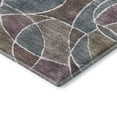 thumbnail image 3 of Addison Rugs Mayfield Premium Machine Washable Transitional Geometric Plum Rectangle Rug, 3' x 5', 3 of 6