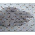 thumbnail image 4 of oneOone Viscose Chiffon Fabric Dachshund Dog Print Fabric BTY 42 Inch Wide, 4 of 4
