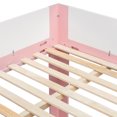 thumbnail image 7 of Queen-Over-Queen Low-Profile Bunk Bed with Guardrails, Wooden Kids Bed with Reversible Ladder, Accent Two-Tone Bed Frame, 7 of 7