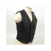 BNF GFVL Black Patched Leather Vest-L