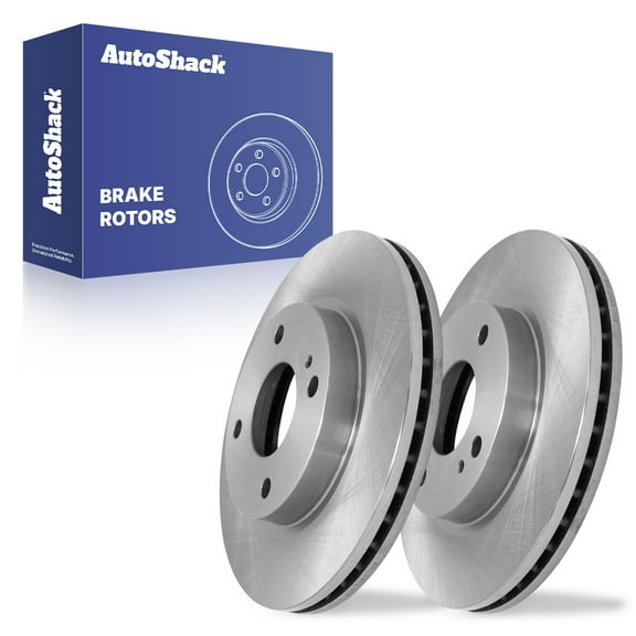 AutoShack Front Vented Brake Rotors 2-PC Set Replacement for 2011-2019 Ford Fiesta 2016-2019 Ford Figo 10.15" (257.9 mm)