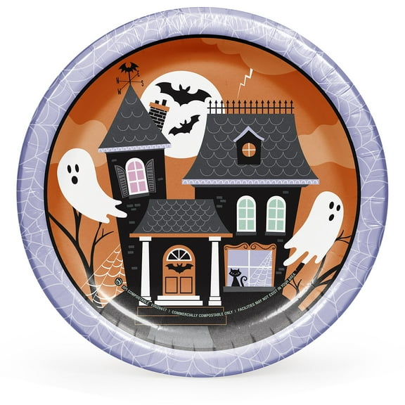 Member's Mark Cursed Mansion Halloween Paper Plates, 10", 85 ct.