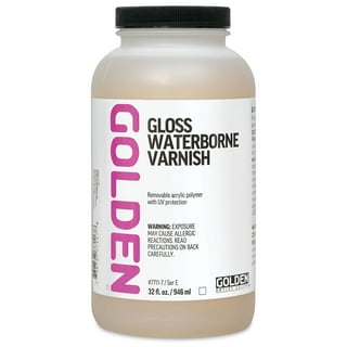 Golden UVLS Mineral Spirit Acrylic Varnish, Gloss 4oz - The Art  Store/Commercial Art Supply