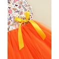 thumbnail image 6 of Kiapeise Toddler Kids Girl Easter Dress Sleeveless Rabbit Print Mesh Tulle Tutu Dress One Piece Striped Bow Bunny Dress, 6 of 9