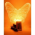 thumbnail image 6 of Butterfly Light Up Lamp LED Personalized Table Lamp, Our Newest Feature - It's Wow, with Remote, 16 Color Options, Dimmer, Free Engraved, Great Gift, 6 of 10