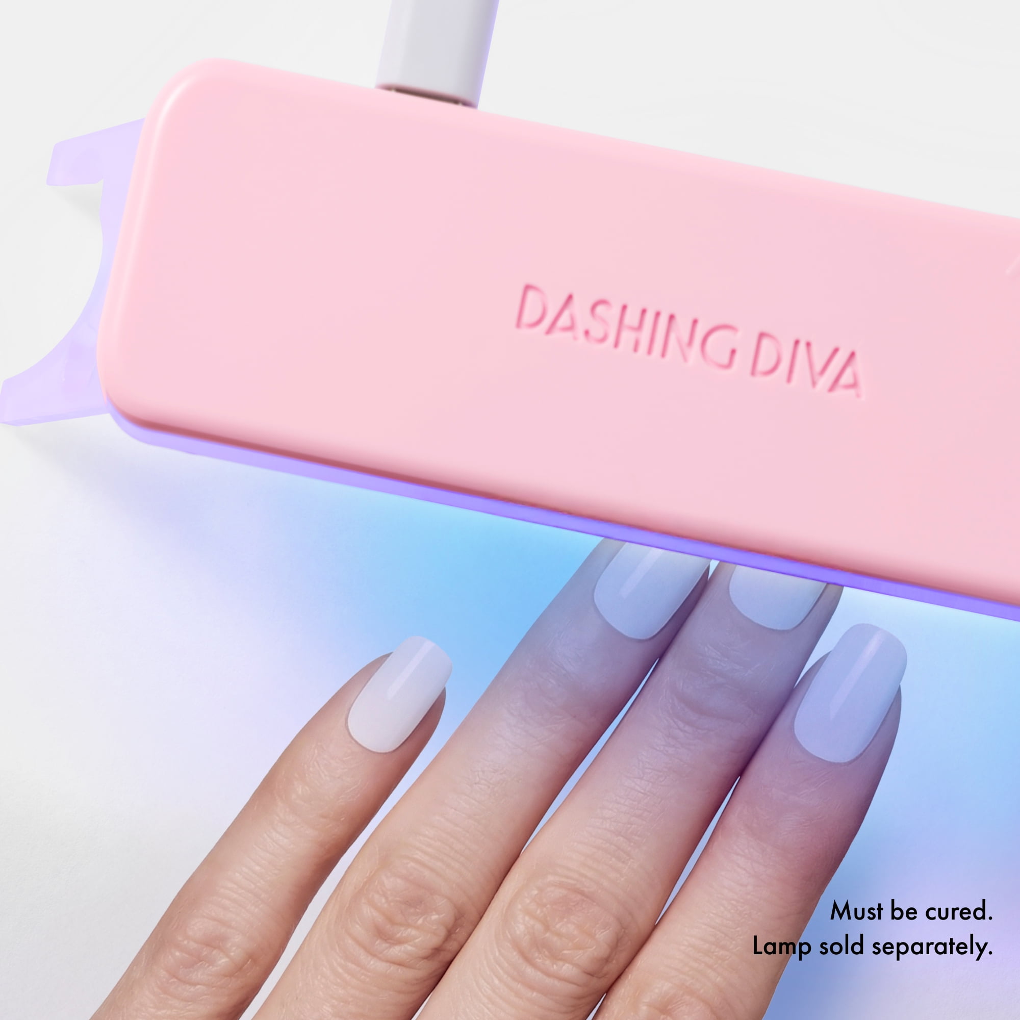 Dashing Diva Glaze Extensions Refill Set in Rabbit, Short Squoval, Semi-Cured Gel Nail Lengthening Strips, Includes 30 Gel Strips (Required LED Lamp Sold Separately)