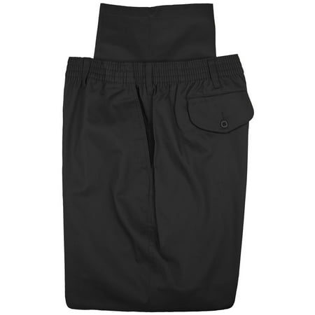 Fabrics Khaki Twill - Big & Tall Men’s Full Elastic Casual Twill Pants by Falcon Bay
