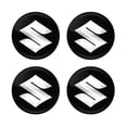 thumbnail image 1 of 4pcs 56mm Car Wheel Center Hub Cap Badge Emblem Decal Wheel Sticker For Suzuki Jimny Grand Vitara Sx4 Swift Alto,black, 1 of 5