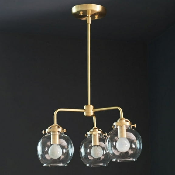 3 Globe Sputnik Light Chandelier Light Fixture - Sputnik Starburst Chandelier