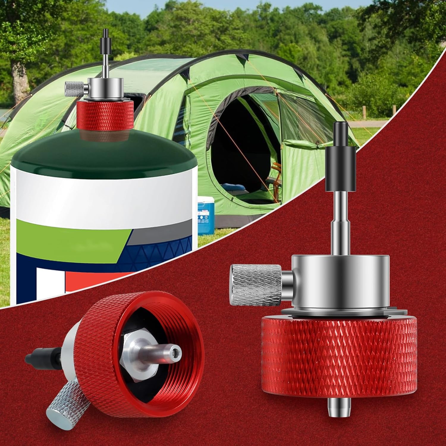 Reusable Propane Filling Adapter Gas Accessories For Green Gas Tank