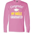 thumbnail image 3 of Inktastic Congrats My Uncle Graduated with cap Long Sleeve T-Shirt, 3 of 5