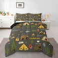 thumbnail image 2 of Erosebridal Rustic Camper Bedding Queen Comforter Set, Wildlife Bear Down Comforter, Camping Decor, Reversible, 2 of 8