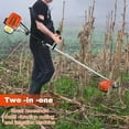 thumbnail image 5 of YNCE Gas String Trimmer,Gas Powered Lawn Mower, Weed Trimmer 52cc 2-Stroke Brush Cutter 2 in 1 Cordless Hedge Trimmer Straight Shaft Multi Yard Care Tools,Rubber Handle & Shoulder Strap Included, 5 of 11