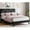 Black, variant on Memoryfield Queen Size Bed Frame with Headboard, Upholstered Platform Bed Frames with Crystal Diamond Tufted, Easy Assembly, Wooden Slats Support, No Box Spring Needed, Black
