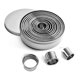 thumbnail image 1 of Set of 12 Cookie Cutters, Stainless Steel Cookie Cutters, Biscuit Cutters for Biscuit/Cake/Cookies/Pastry Decoration, Pastry Cutters, 1 of 5