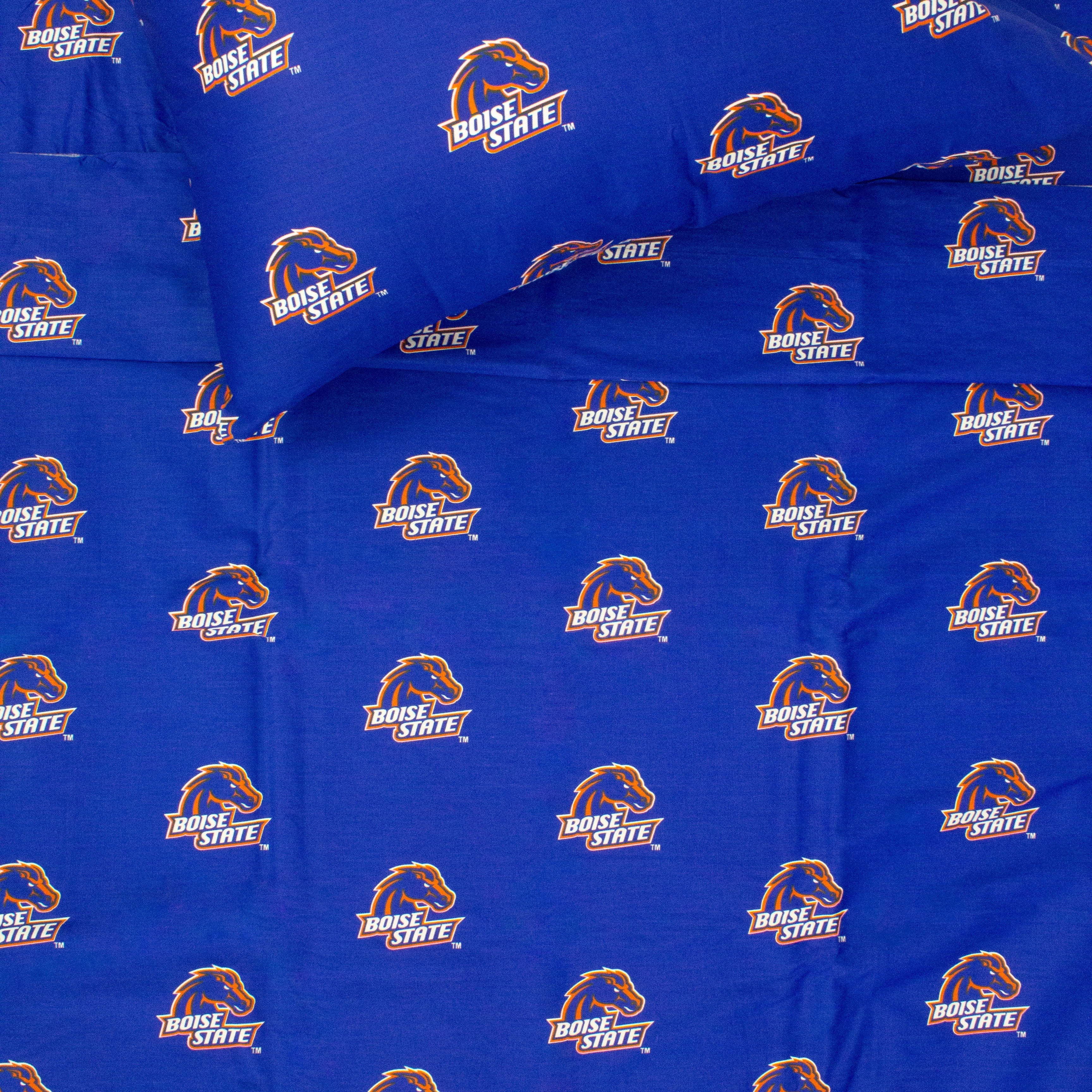 Boise State Broncos 100% Cotton Sheet Set Full
