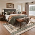 thumbnail image 2 of GENIMO 8'x10' Area Rug for Living Room, Large Machine Washable Non Slip Low Pile Rug for Bedroom Dining Room, Contemporary Animal Print, Antique Beige, 2 of 5