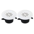 thumbnail image 1 of Unique Bargains Évent d'Air Rond de 3 Pouces 2 Pcs Diffuseur de Plafond Réglable Housse de Gril ABS Persiennes Évent de Soffite avec Écran Blanc, 1 of 5
