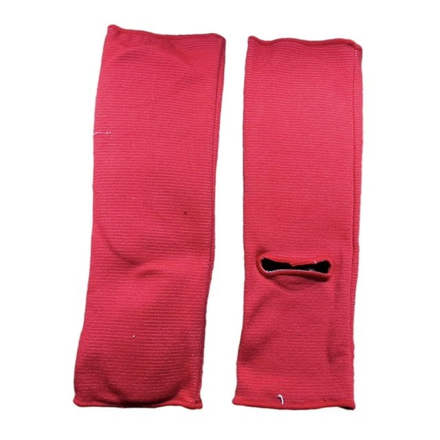 Protectores de empeine para espinilleras de hombre, ropa informal elástica, protección para entrenamiento de piernas rojo y m