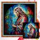 thumbnail image 1 of Hilo Algodón Ecológico Bordado 11CT 3 Hebras Tela Blanca 40x40cm Kit Serie Personajes Punto Cruz Sacerdote, 1 of 9
