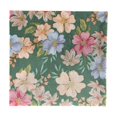 thumbnail image 1 of 20 Pack Luncheon 3 Ply Napkin Floral On Green - Set of 6, 1 of 4
