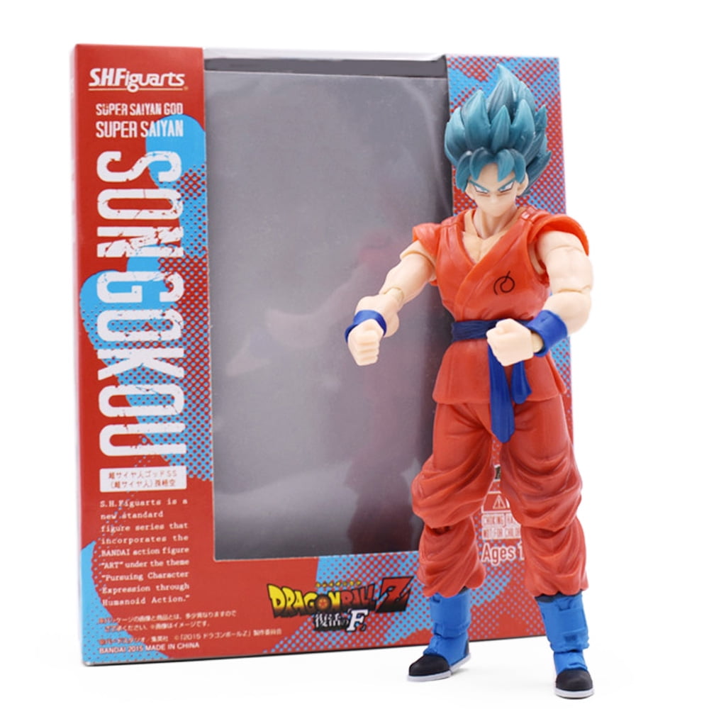 Boneco Goku Super Saiyajin Blue Articulado Dragon Ball Z - Super