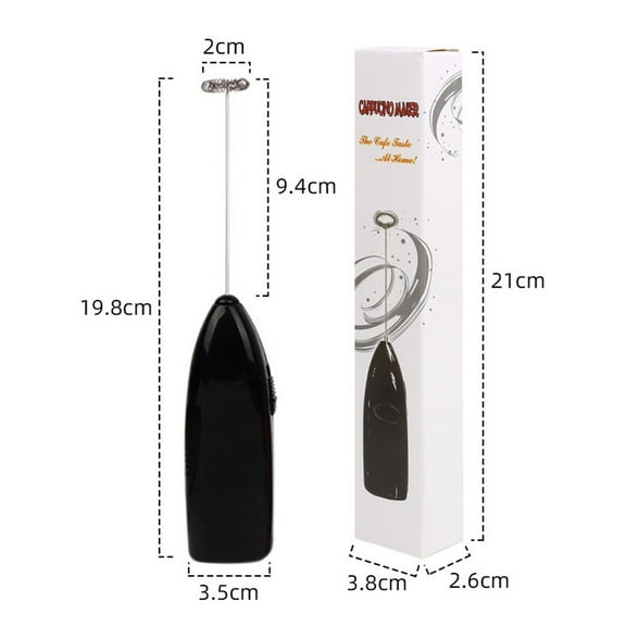 CHENGSI for Electric Milk Frother Handheld Coffee Stirrer Foam Maker Egg Beater Drink Mixer Portable Battery Operated Kitchen Tool for Latte Cappuccino Hot Chocolate