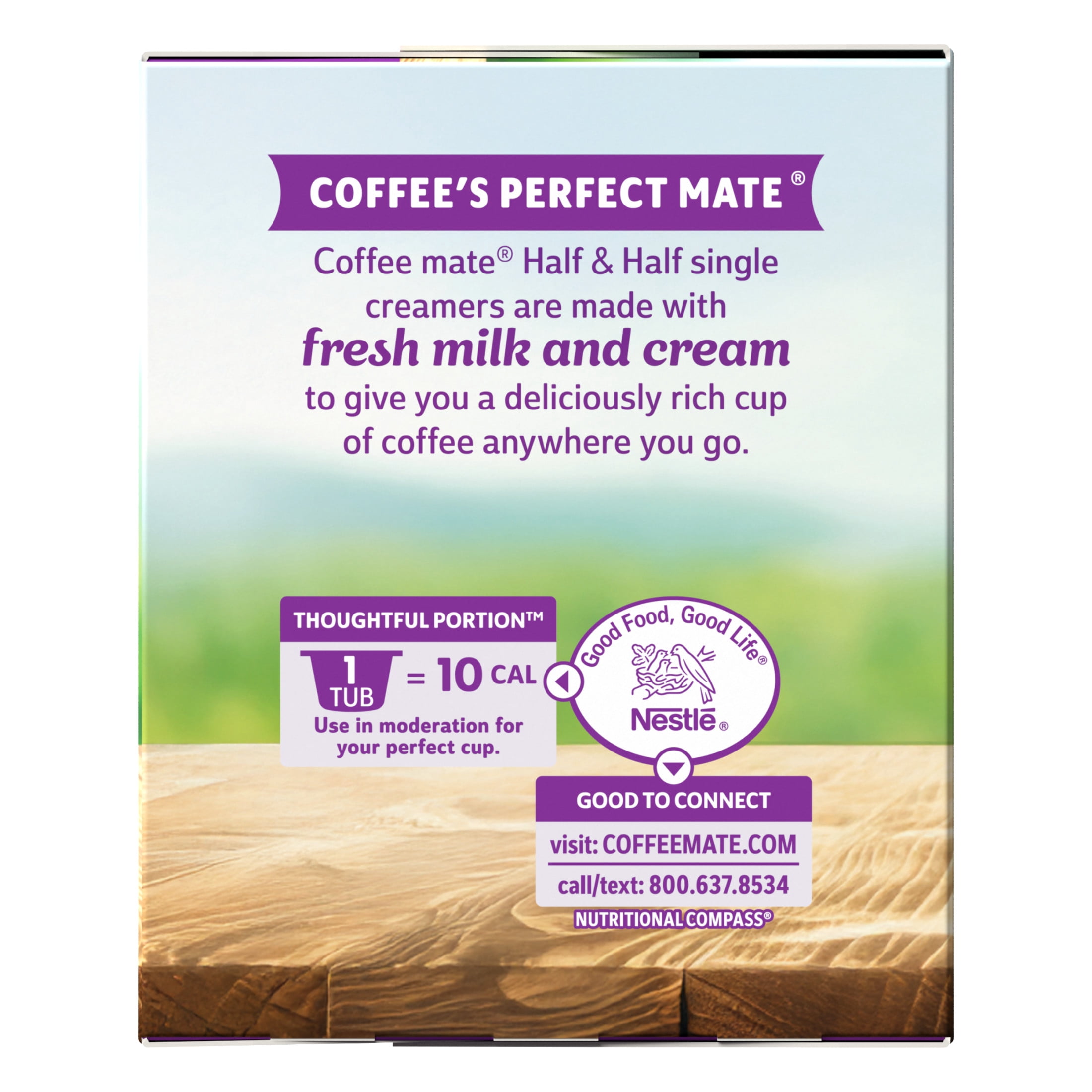NESTLE COFFEE MATE Half & Half Tubs (24x0.304floz) Box