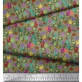 thumbnail image 2 of Soimoi Poly Georgette Fabric Coral,Starfish & Turtle Ocean Decor Fabric Printed Yard 52 Inch Wide, 2 of 3