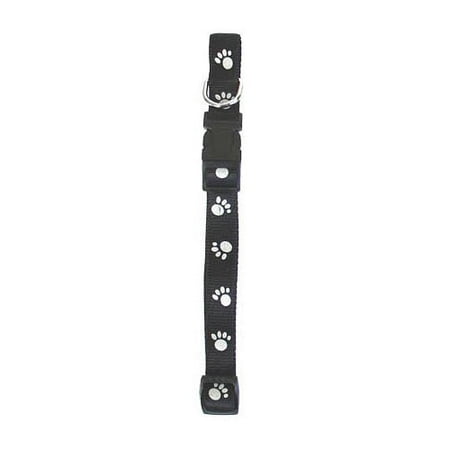 Pet Select 5/8'' Reflective Paws Adjustable Collar (14''-20'')