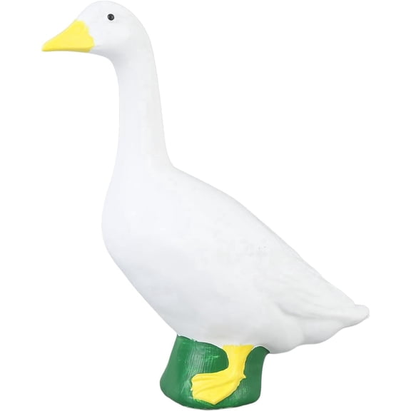 Goose Statue, Large White Geese Garden Statues, Resin Porch Goose Wild Goose Outdoor Lawn Statue Art Decor Ornament for Home Decor Housewarming Gifts