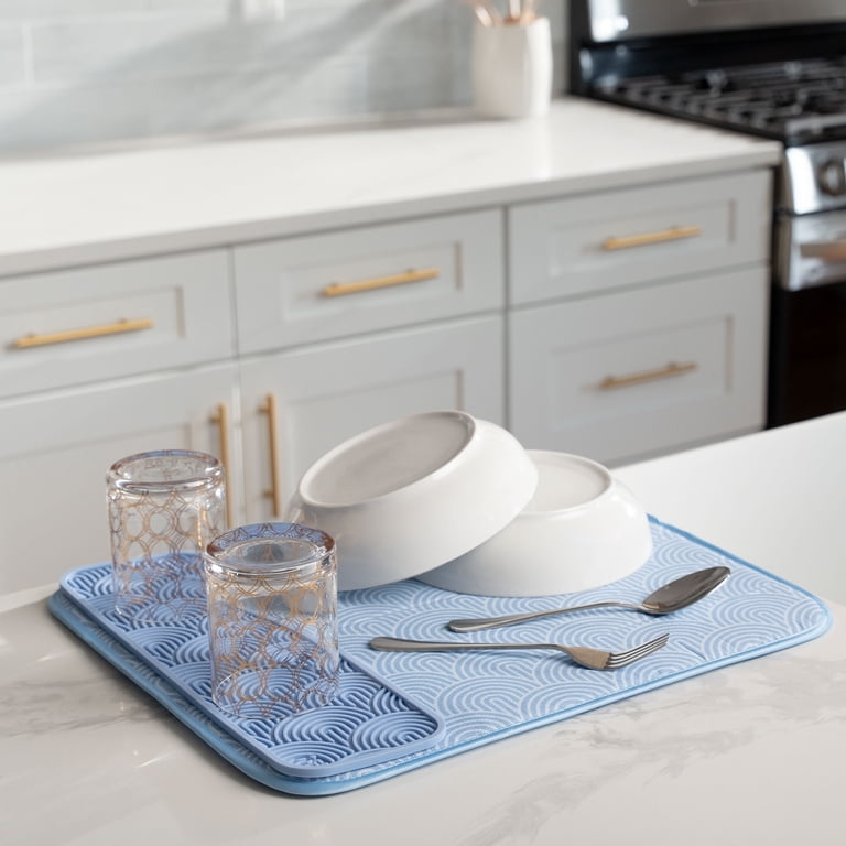 S&T Inc. Dish and Bottle Drying Mats, Microfiber photo 6