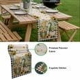 thumbnail image 5 of Sunflower Gnomes Table Runner - 90 Inch Long, Kitchen Dining Table Runner Dresser Scarves, Spring Farmhouse Vintage Daisy Floral Leaf Farmhouse Decor for Coffee Tables Wedding Party Banquet, 5 of 8