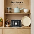 thumbnail image 4 of LONGDEEM 4 Slice Toaster, 6 Browning Options, Wide Slots, High Lift Lever, Dual Controls, Black, 4 of 7