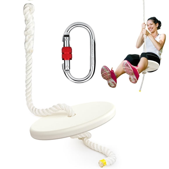 Asiento en tirolesa Fologtoo para niños y adultos con mosquetón y cuerda
