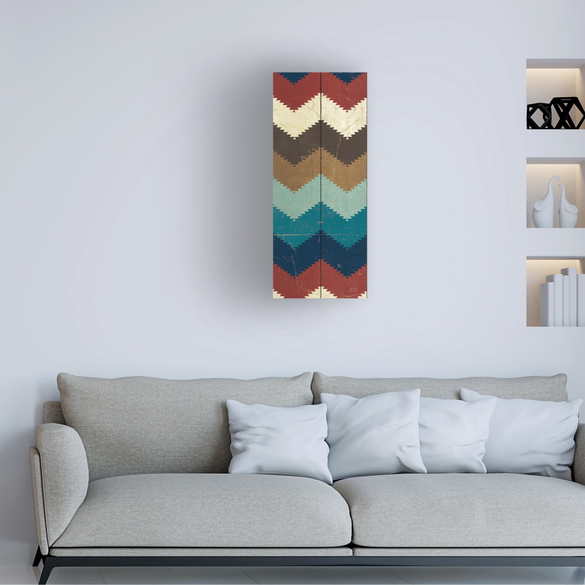 Michael Mullan 'NatIVe Tapestry Panel I' Canvas Art