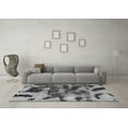 thumbnail image 3 of Ahgly Company Indoor Round Abstract Gray Modern Area Rugs, 6' Round, 3 of 4