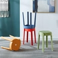 thumbnail image 5 of Plenkra 6Pcs Plastic Stool Stackable, Portable Round Nesting Stools 330lbs Load Bearing Backless Bar Stool Seating for Home Classroom Outdoor (6 PCS), 5 of 9