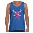 thumbnail image 1 of Awkward Styles Men's Save A Rack Graphic Tank Tops Pink Ribbon Breast Cancer Awareness, 1 of 4