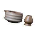 thumbnail image 2 of Ceremonial Matcha Bowl con soporte para el bateador Matcha Batchisk Stand Glazed Handmaded para Matcha Latte Family Gifts Amantes de té Amantes de té Amarillo, 2 of 8