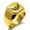 Gold, variant on Stainless Steel Greek Mythology Pegasus Engraved Square Flat Top Biker Style Polished Signet Ring