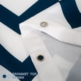 thumbnail image 5 of MONOJOY Blue Chevron Polyester Cloth Fabric Waterproof Shower Curtain, 72"L x 72"W, 5 of 7