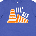 thumbnail image 4 of Inktastic Lil Sis with Construction Cones Youth T-Shirt, 4 of 5