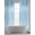 thumbnail image 5 of Light Blue Sheer Curtains 84 Inch Length 2 Panels Set, Modern Abstract Art Ombre Striped Voile Window Treatment Rod Pocket Curtains Sheers Drapes for Bedroom/Living Room/Kitchen 52"x84"x2, 5 of 7