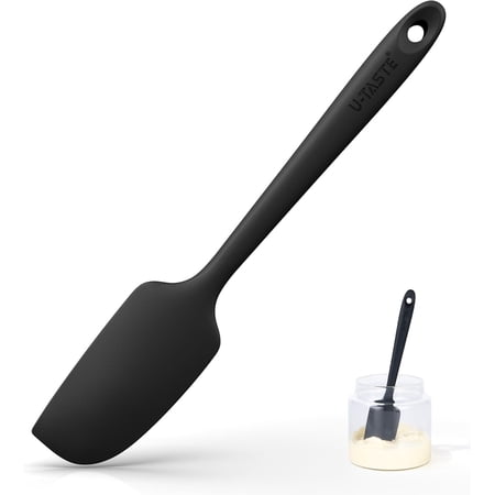 Mini Silicone Spatula, Black, 600°F Heat-Resistant