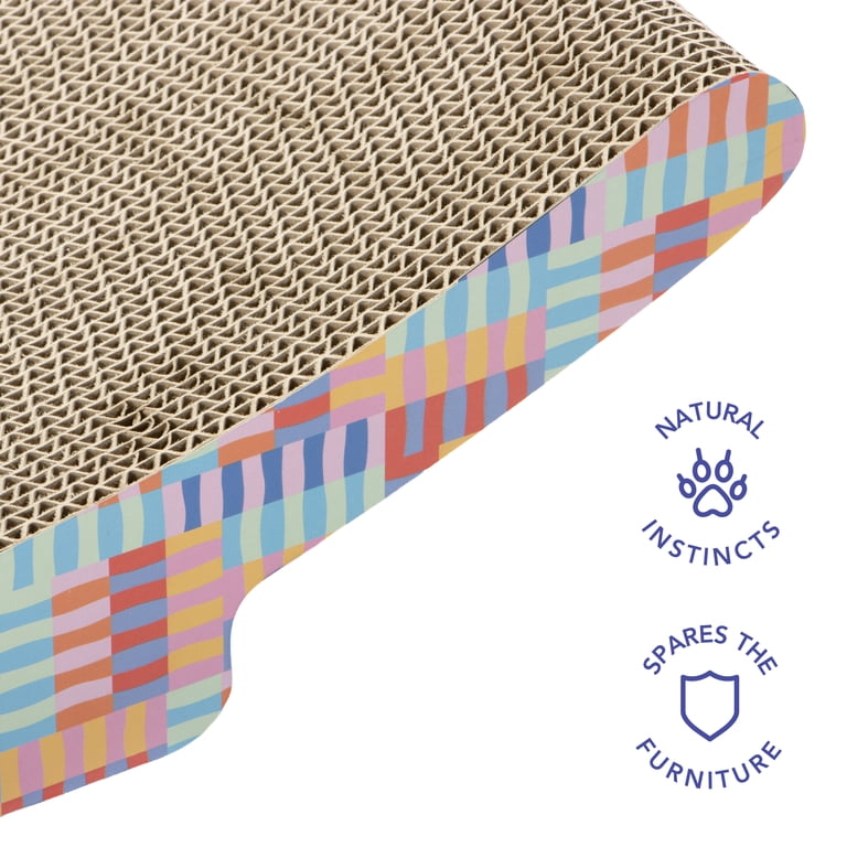 Oodles Multicolor Patterned Curved Lounger Durable Corrugated