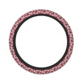 thumbnail image 2 of Lsque Red Hawthorn Ultra Soft Car Steering Wheel Cover for Women, Standard 15 inch Size for Truck Van SUV Auto, 2 of 8