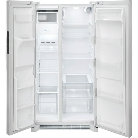 Frigidaire - 25.6 Cu. Ft. Side-by-Side Refrigerator - White